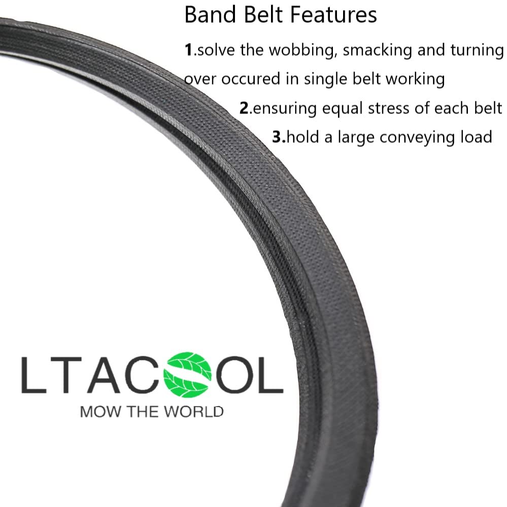 LTA belt compatible with Kubota K5371-34710 shown for deck longevity.