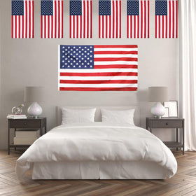 Indoor-use flag designed to stay vivid over time.
