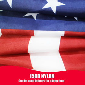 Lightweight 150D nylon fabric enables easy indoor hanging by LTLDS.