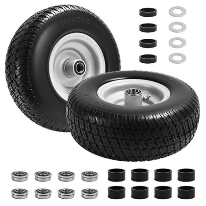 LTNICER 11x4-5 flat-free front tire pair for quick zero-turn replacement