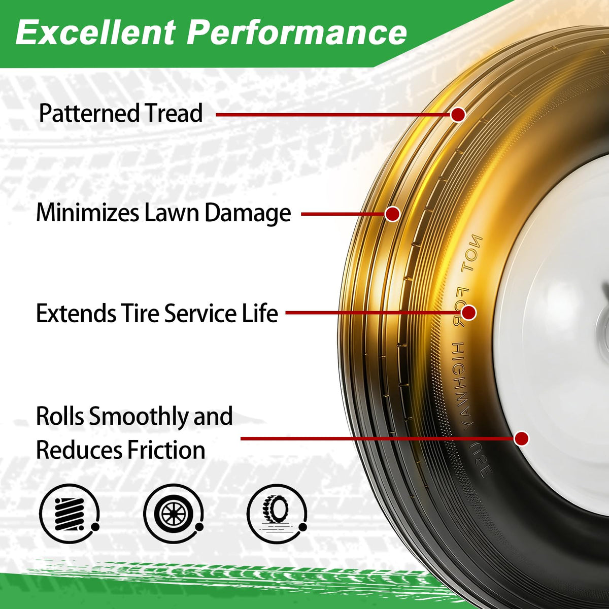 LTNICER 3-inch centered hub supports quick, stable installation.