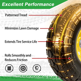LTNICER 410-350-4 tire-wheel assembly, easy installation.