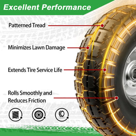 LTNICER 5-8 axle bore illustration for easy cart compatibility.