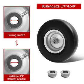 LTNICER bearing set 5-8-inch included for versatile axle compatibility.