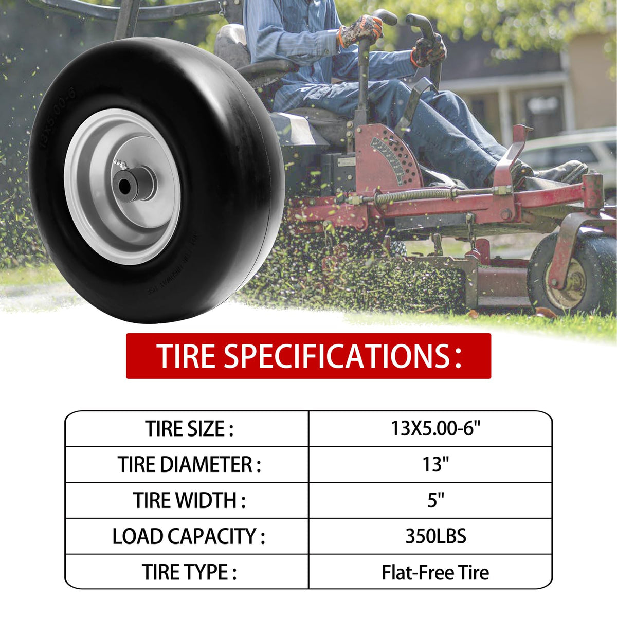 LTNICER centered hub length adjustable from 3.25 to 5.9 inches.