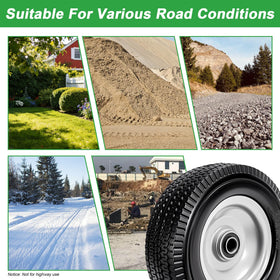 LTNICER compatibility with wheelbarrows, garden carts, and hand trucks widens replacement options.