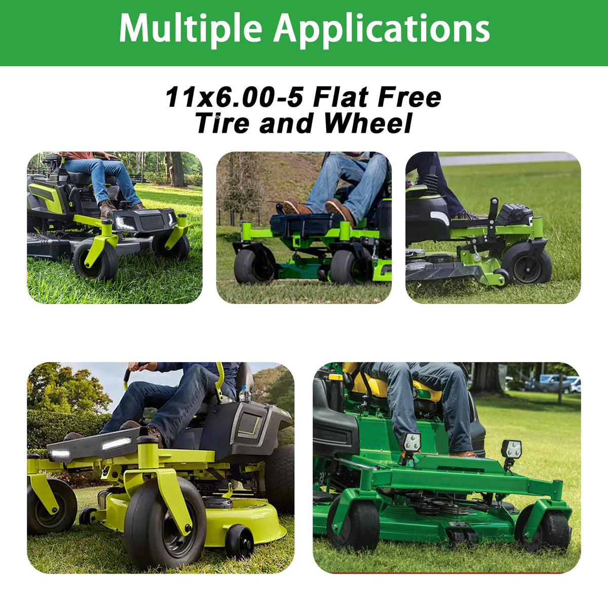 LTNICER compatibility with Cub Cadet and Toro zero-turn mowers demonstrated.