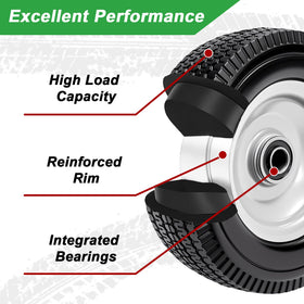LTNICER double-sealed bearings ensure smooth rolling on uneven surfaces.