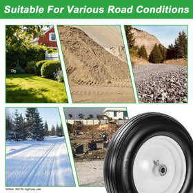 LTNICER two-pack upgrade provides balanced performance for wheelbarrows and carts.