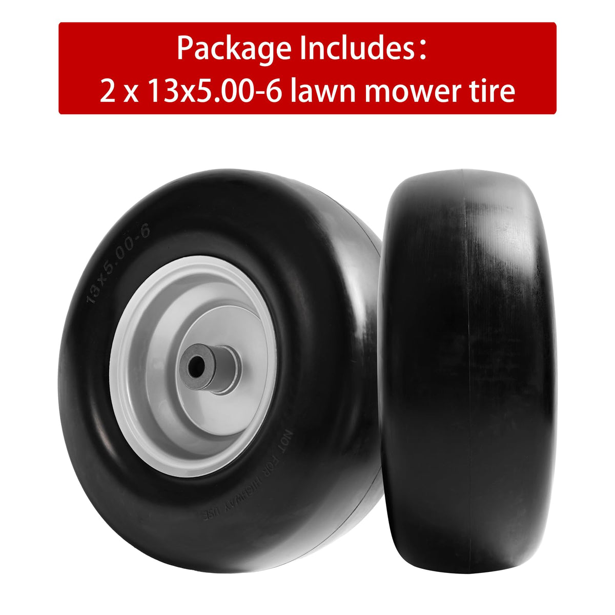 LTNICER grass-friendly tire design helps protect lawns during mowing.