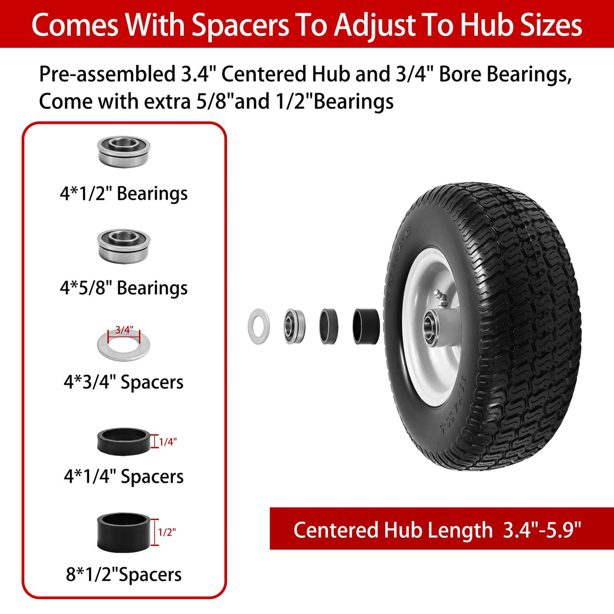 LTNICER nylon spacers for clean, precise installation