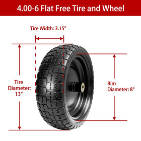 LTNICER Gorilla Cart replacement tire enhances safety during yard tasks