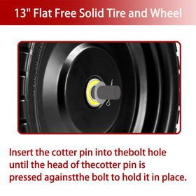 LTNICER rugged wheelset for wagons and wheelbarrows delivers mobility