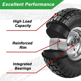 LTNICER steel rim close-up showing crack-resistant construction for rugged terrain.