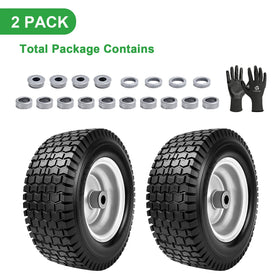 LTNICER turf-friendly chevron tread protects grass while providing traction