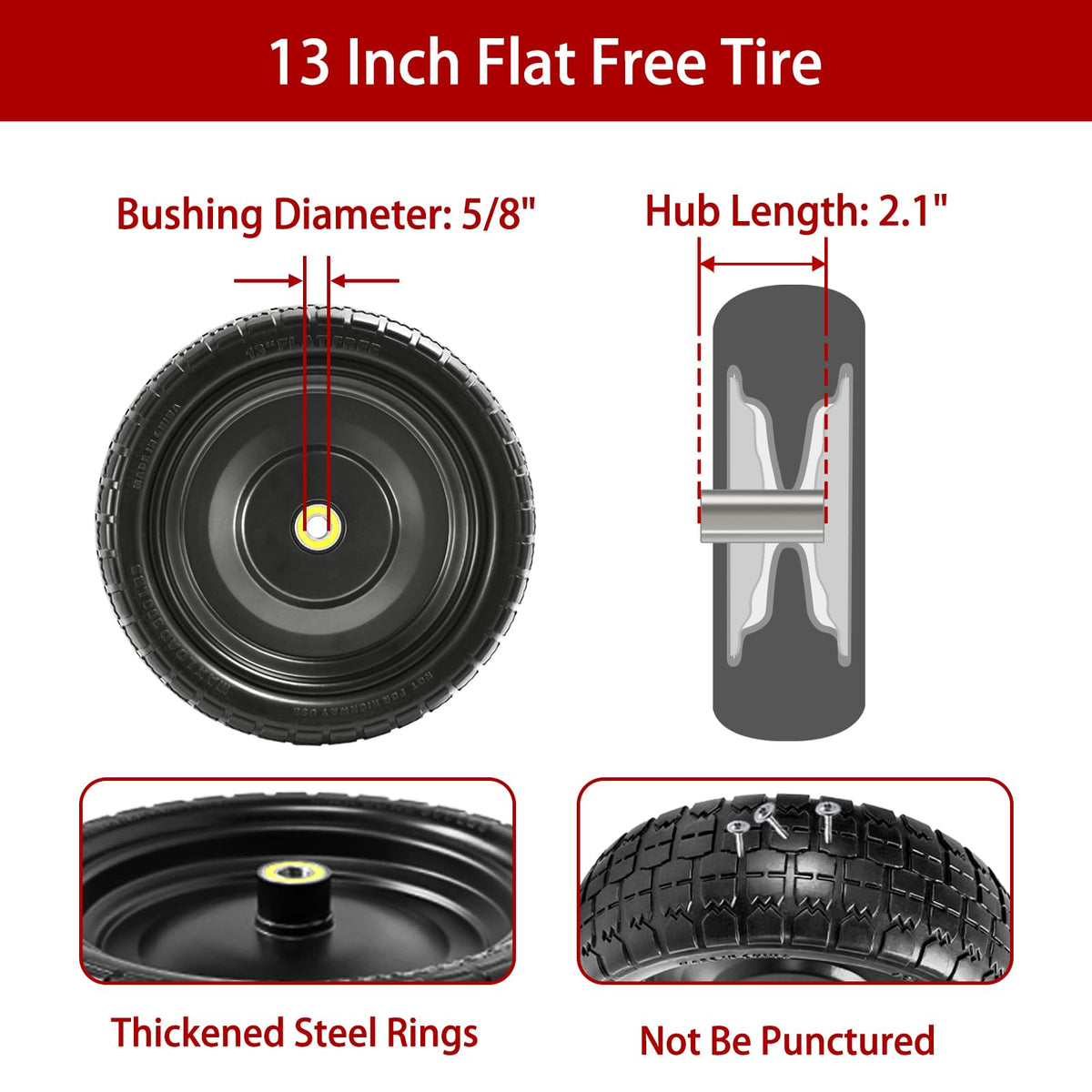 LTNICER wagon tire with sawtooth tread for better grass traction