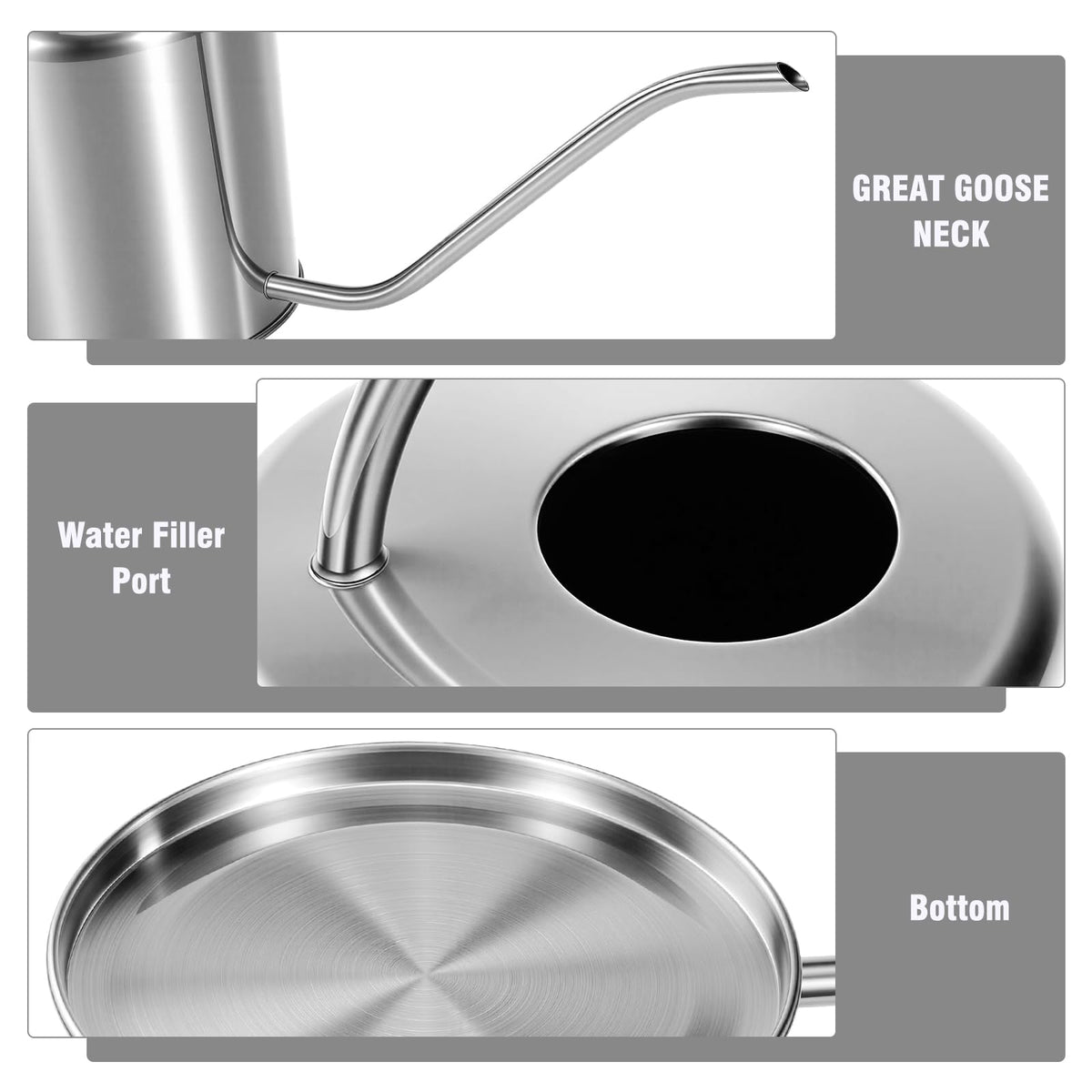LTSUMI multi-color stainless watering can matching modern home decor.