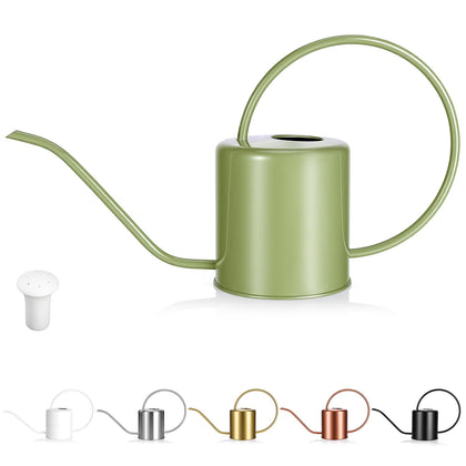 LTSUMI plant watering can with long spout for precise indoor watering around foliage.