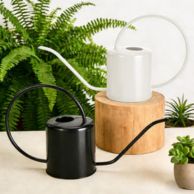 LTSUMI stainless steel cream watering can blends durability with stylish home decor.