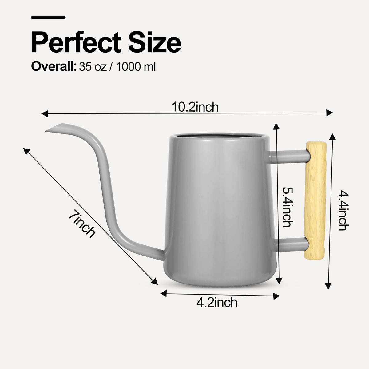 LTSUMI watering can doubles as a decorative design piece in home or office.