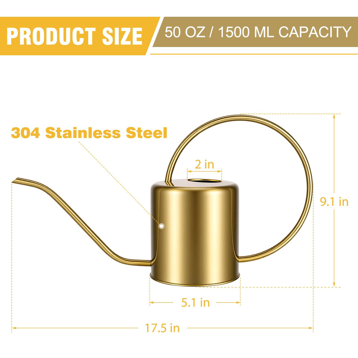 LTSUMI ergonomic handle ensures comfortable grip during refill and watering.