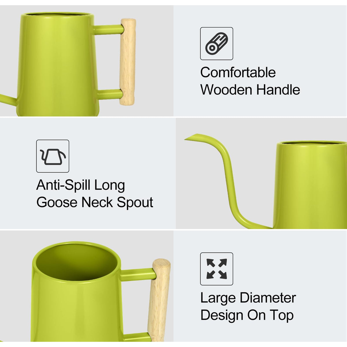 LTSUMI stainless steel construction is leakproof and rust-resistant.