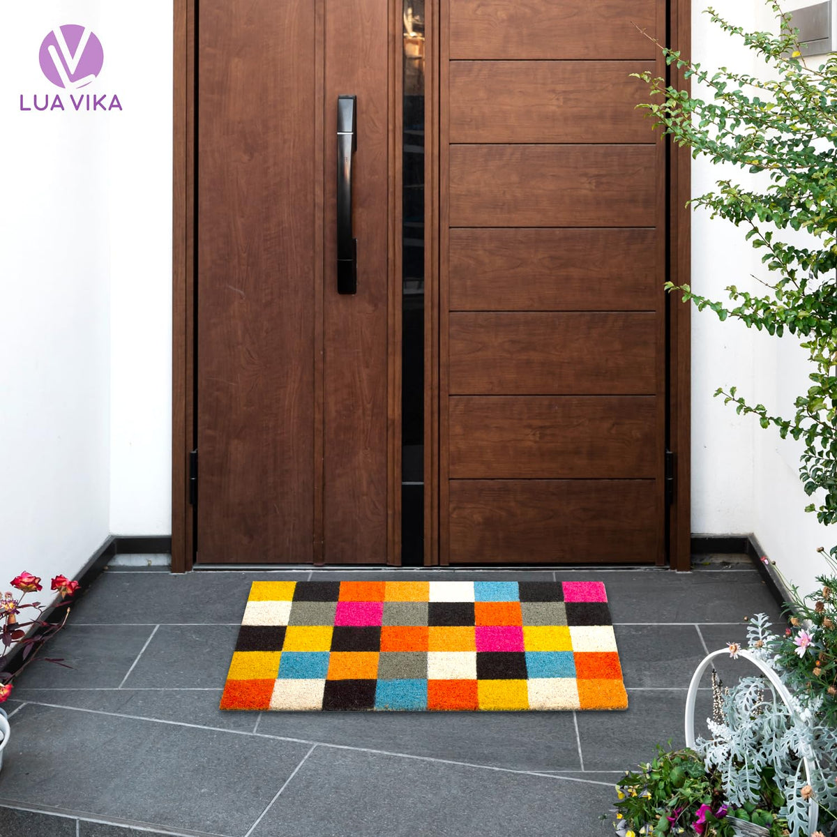 LUA VIKA 16x27.5 inch doormat ideal for busy entrances.