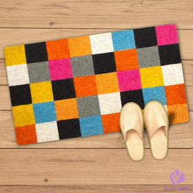 LUA VIKA coir door mat helps trap moisture before it spreads.