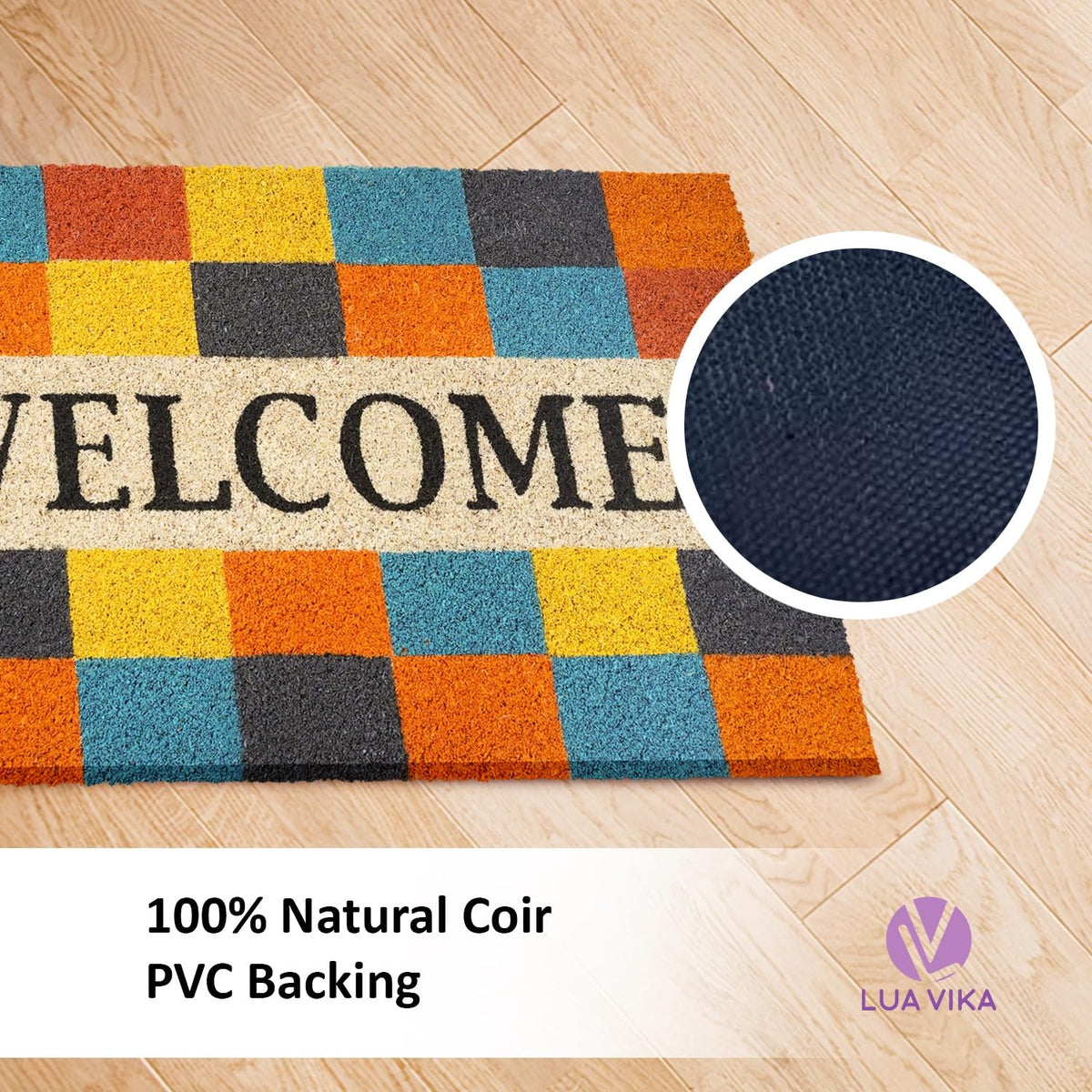 LUA VIKA coir outdoor mat easy to clean by shaking or brushing