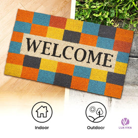 LUA VIKA coir outdoor mat designed for heavy-duty daily use