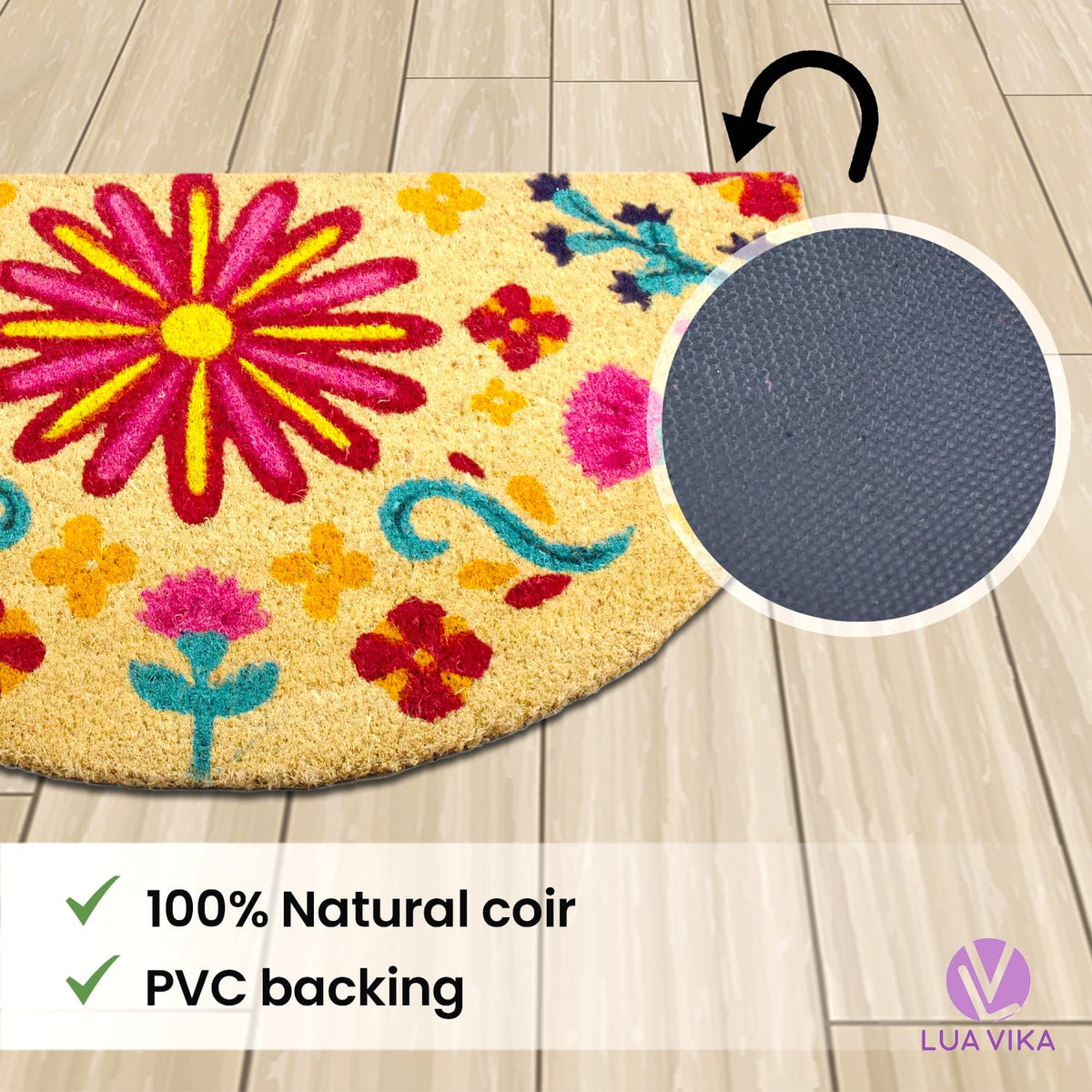 LUA VIKA durable doormat stands up to busy households and frequent cleaning.