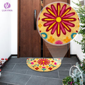 LUA VIKA coir doormat indoor use adds style while catching dirt.