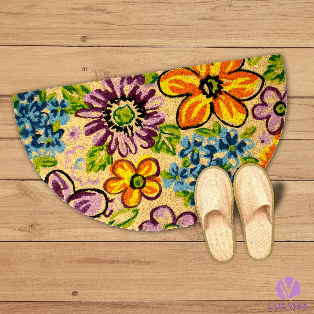 Lua Vika coir mat withstands busy households and frequent foot traffic.