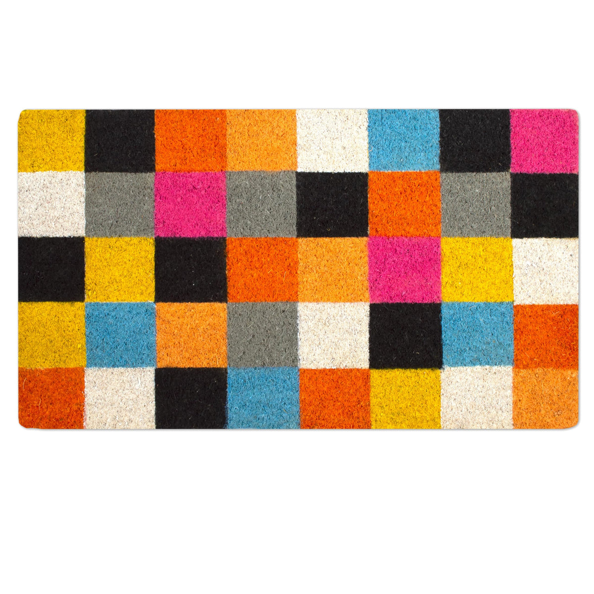 LUA VIKA coir doormat 16x27.5 inches suits indoor and outdoor entrances.