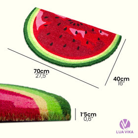 LUA VIKA indoor outdoor doormat with watermelon removes dirt from shoes