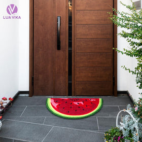 LUA VIKA watermelon motif doormat blends indoors and outdoors for versatile use