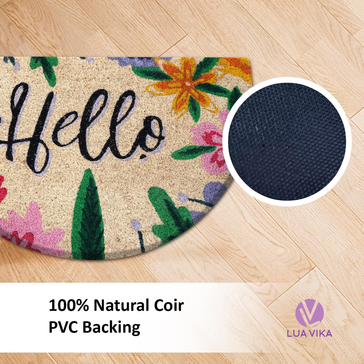LUA VIKA non-slip backing ensures stable placement on outdoor surfaces.