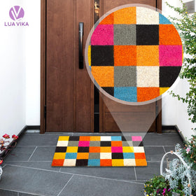 LUA VIKA welcome mat outdoor indoor entry creates a neat, inviting threshold.