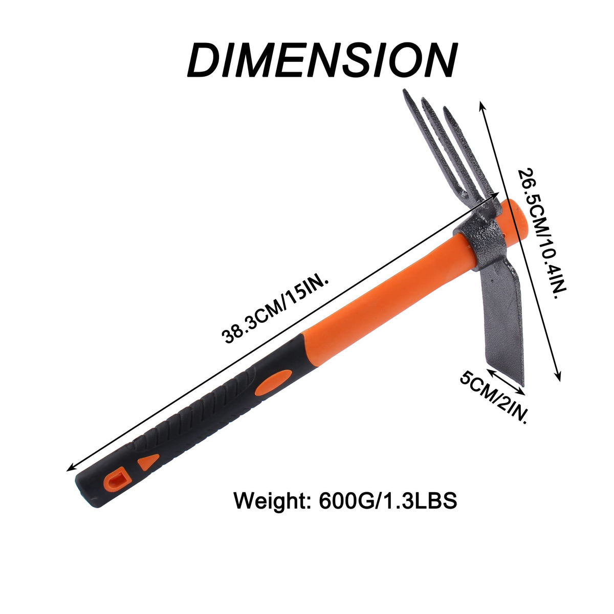 LUBAN Drop-Forged Head with beveled edge for cleaner digging