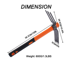 LUBAN Drop-Forged Head with beveled edge for cleaner digging