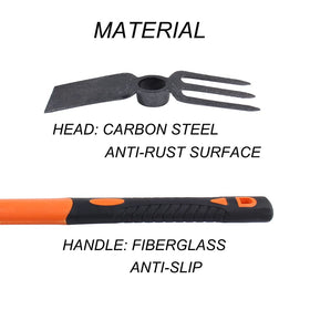 LUBAN Non-Slip Handle with rubberized fiberglass for comfortable grip