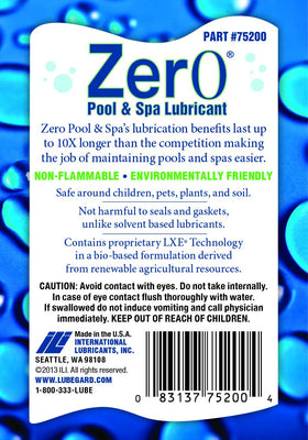Lubegard Zer0 pool and spa lubricant demonstrates improved seal performance