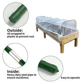 LUBORN DIY-size frames allow quick setup and flexible bed coverage.