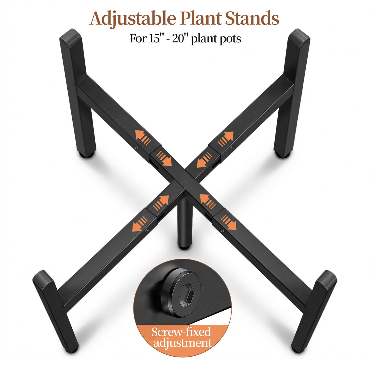 LUBORN sturdy base promotes stable indoor plant displays