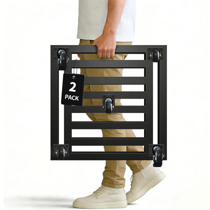 LUBORN plant caddy with wheels on a 20x20 platform enables easy movement of large planters.