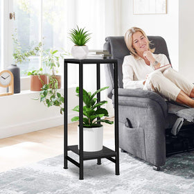 LUBORN heavy-duty metal frame supports large pots securely
