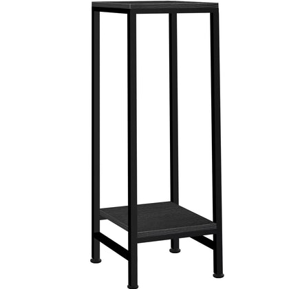 LUBORN indoor outdoor two-tier plant stand shown in a living room corner