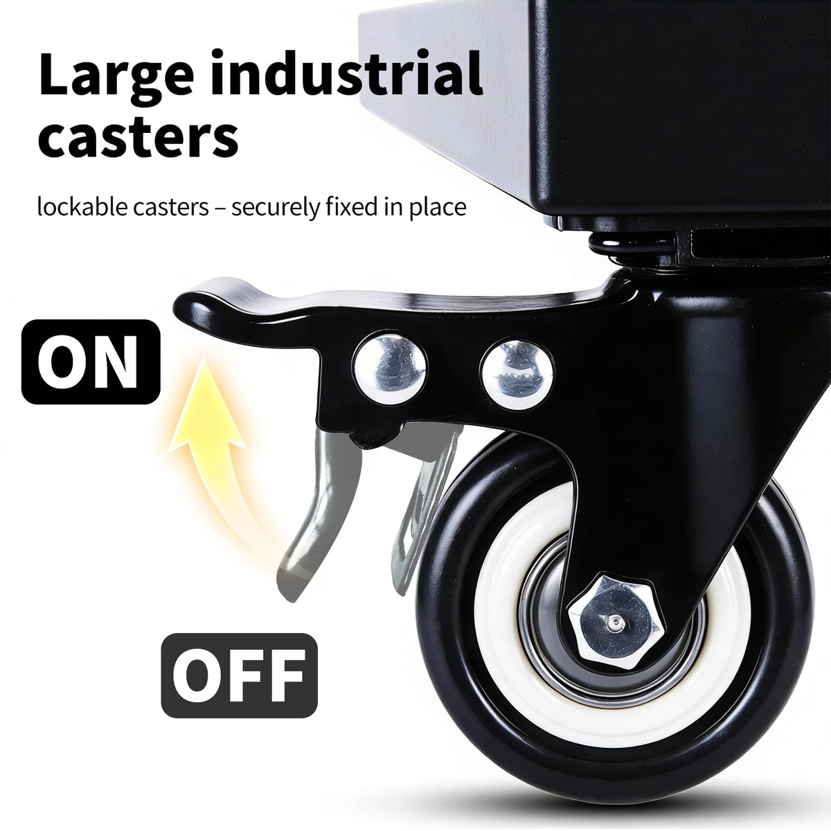 LUBORN robust metal tubing dolly with rust-proof frame for indoor and outdoor use.