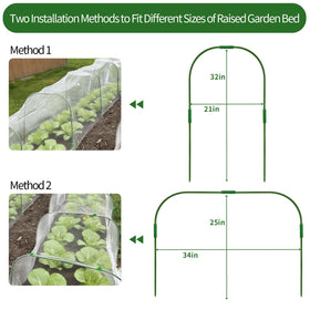 LUBORN see-through netting lets you monitor plants while keeping pests out.