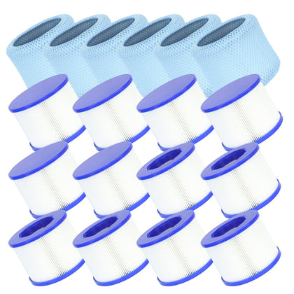 Lucasou 60% denser spa filter for crystal-clear water and easy maintenance